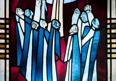 Blaue Kirchenfenster
