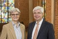 Präsidentin Edda Bosse und Schriftführer Bernd Kuschnerus der Bremischen Evangelischen Kirche