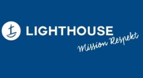 Logo mit Schriftzug "Lighthouse Mission Respekt"