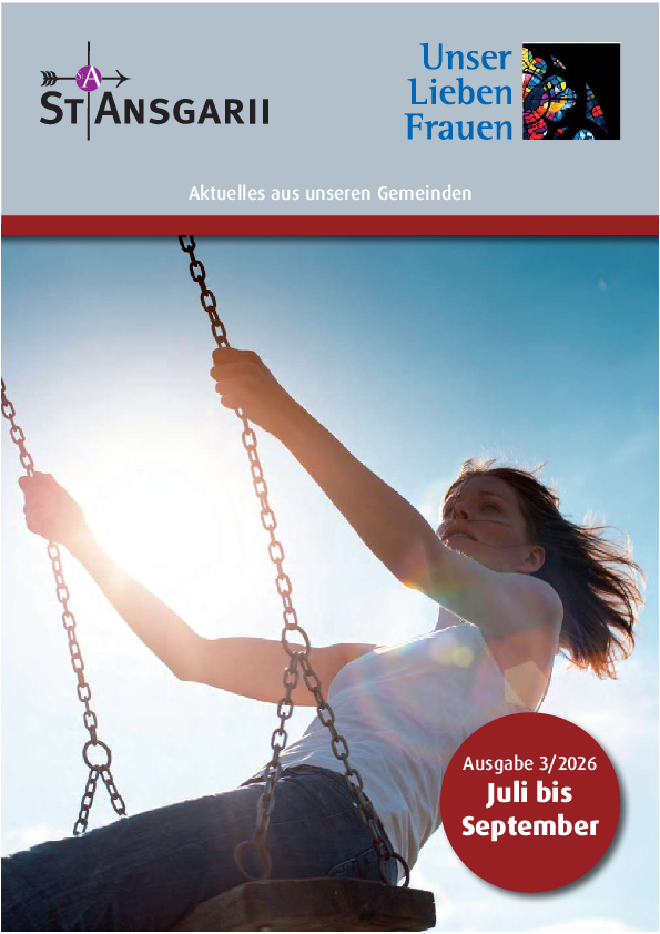 Gemeindeblatt St. Ansgarii - Unser Lieben Frauen Nr. 3 / 2026 Das Bild zeigt den Titel des Gemeindeblatts St. Ansgarii-Unser Lieben Frauen