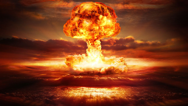 Das Foto zeigt eine Atompilzwolke