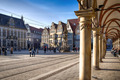 Ansicht des Bremer Marktplatz mit historischen Gebäuden