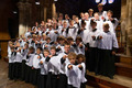 Das Foto zeigt Sänger des Bremer Knabenchor an Unser Lieben Frauen