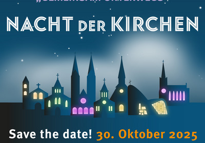 Grafik zur Nacht der Kirchen 2025