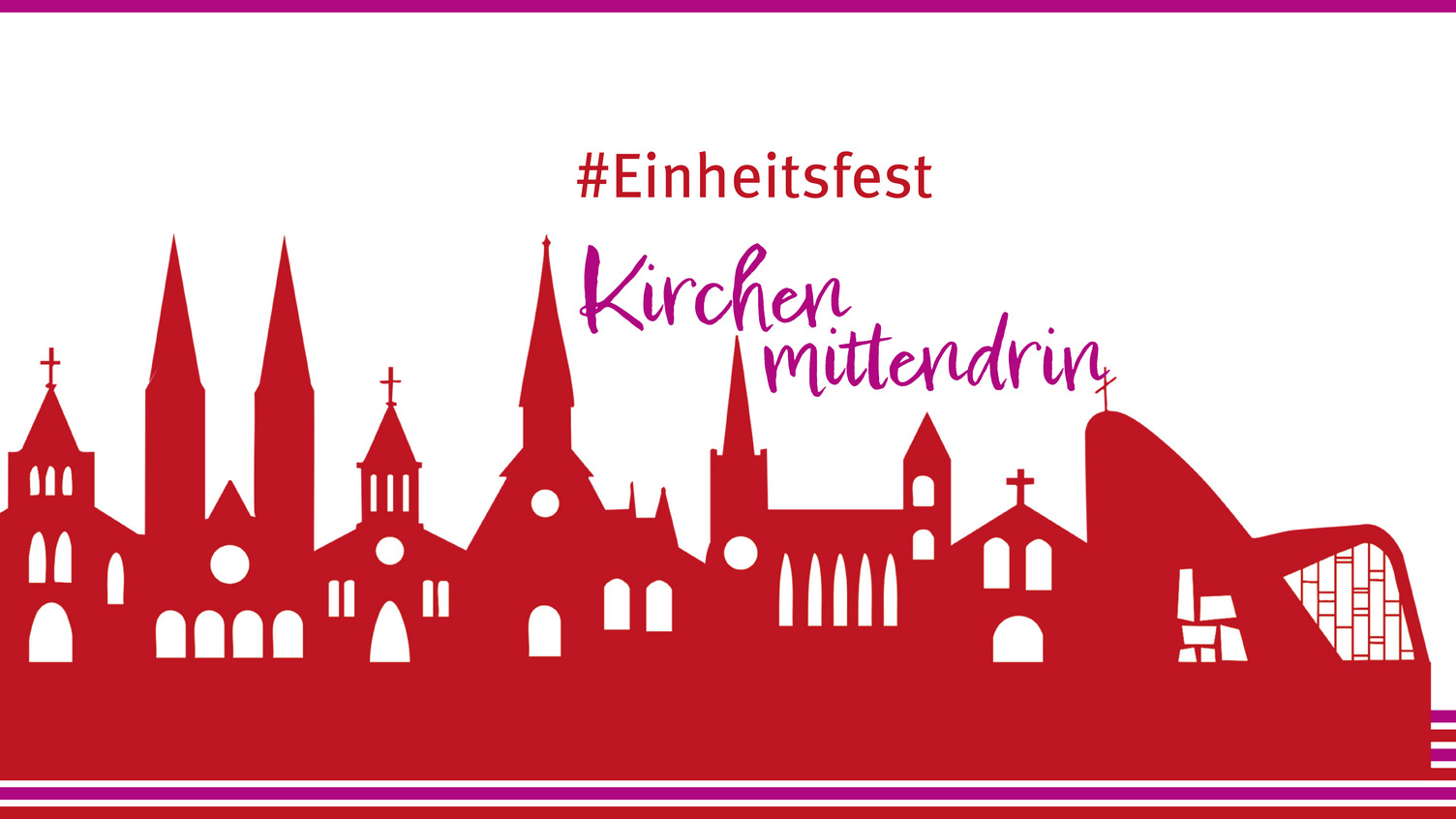 Das Bild zeigt eine Kirchen-Silhouette