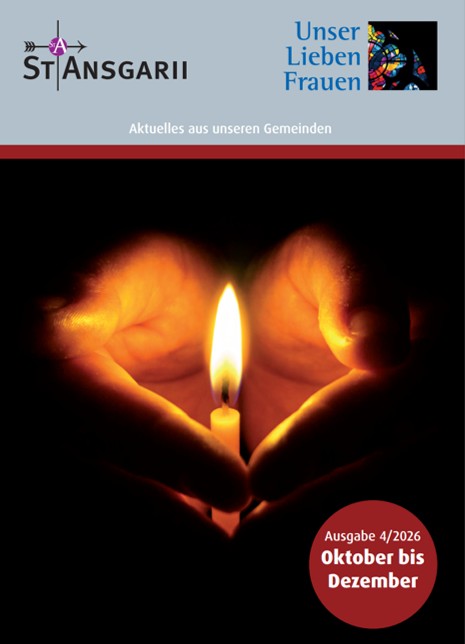 Gemeindeblatt St. Ansgarii - Unser Lieben Frauen Nr. 4 / 2026 Das Bild zeigt den Titel des Gemeindeblatts St. Ansgarii-Unser Lieben Frauen