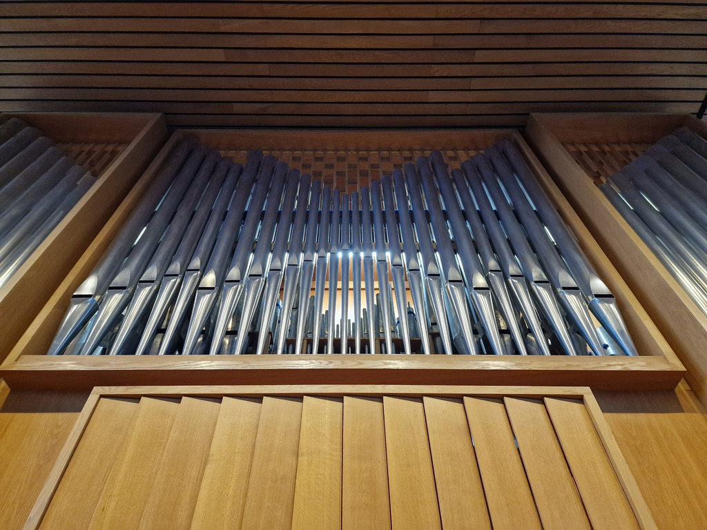 Das Bild zeigt die Orgel in der Andreas-Gemeinde