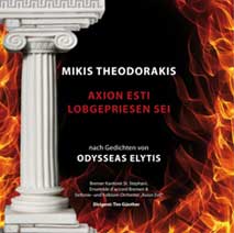 Cover der CD Mikis Theodorakis – Axion Esti 